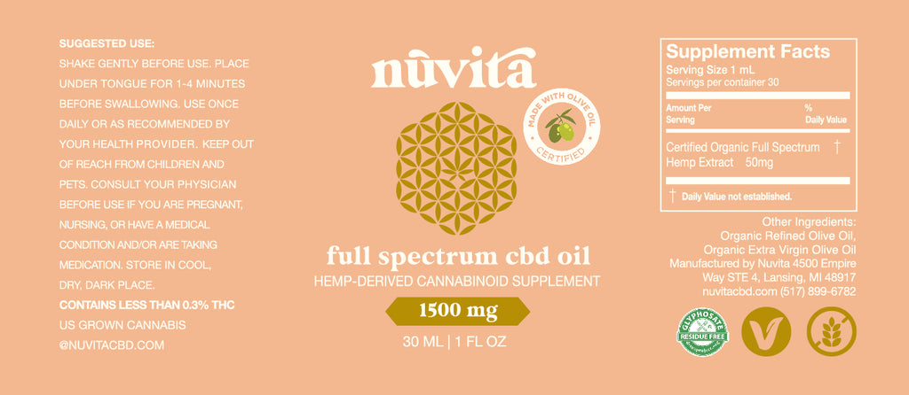 Full Spectrum CBD Oil - Olive Oil